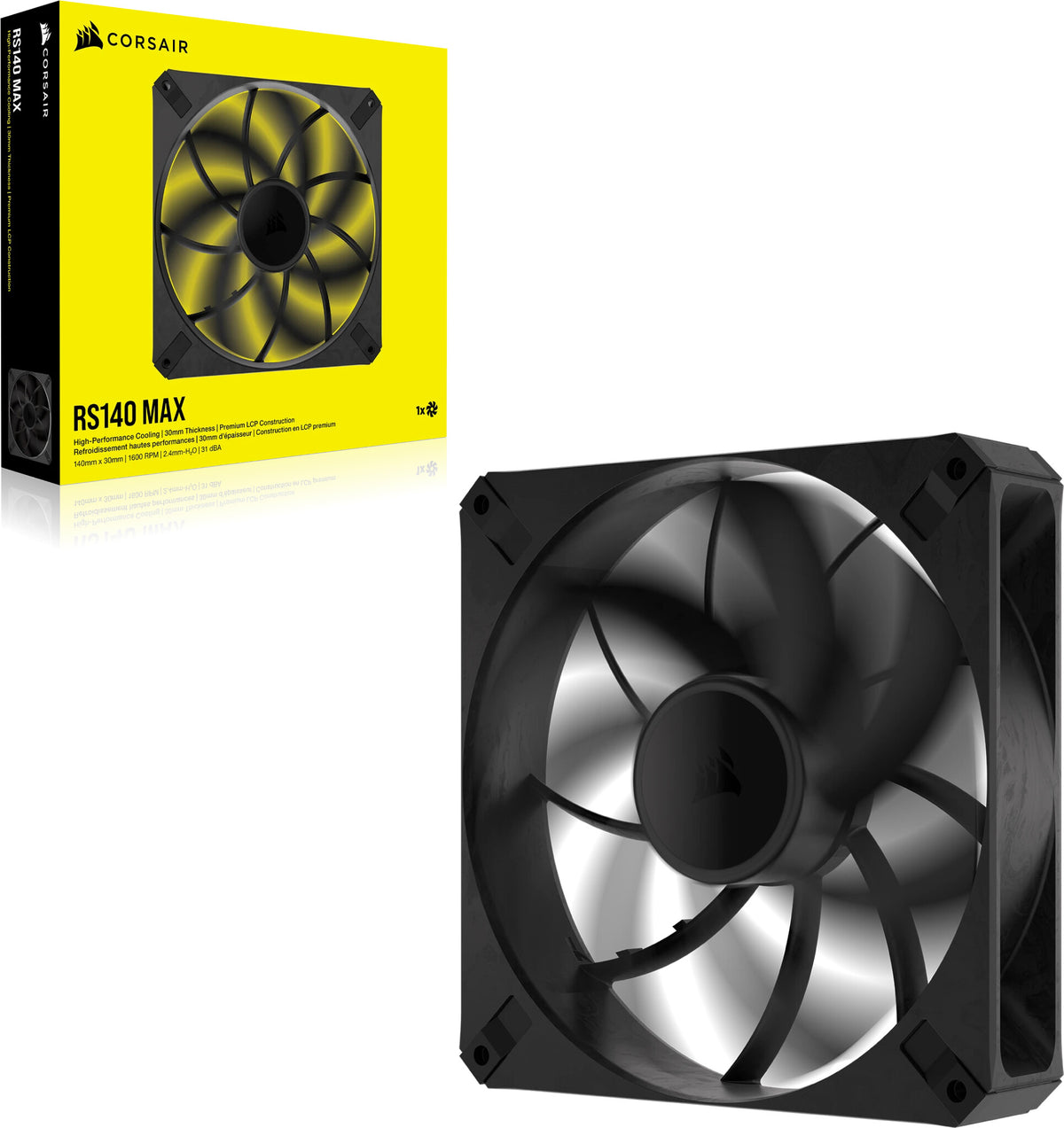 Corsair RS140 MAX - Computer Case Fan in Black - 140mm