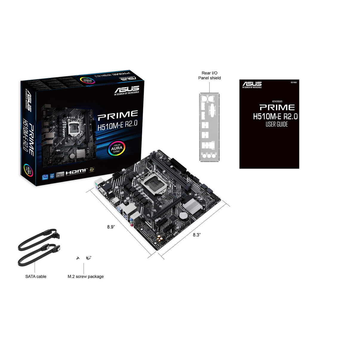 ASUS PRIME H510M-E R2.0 micro ATX motherboard - Intel H470 LGA 1200