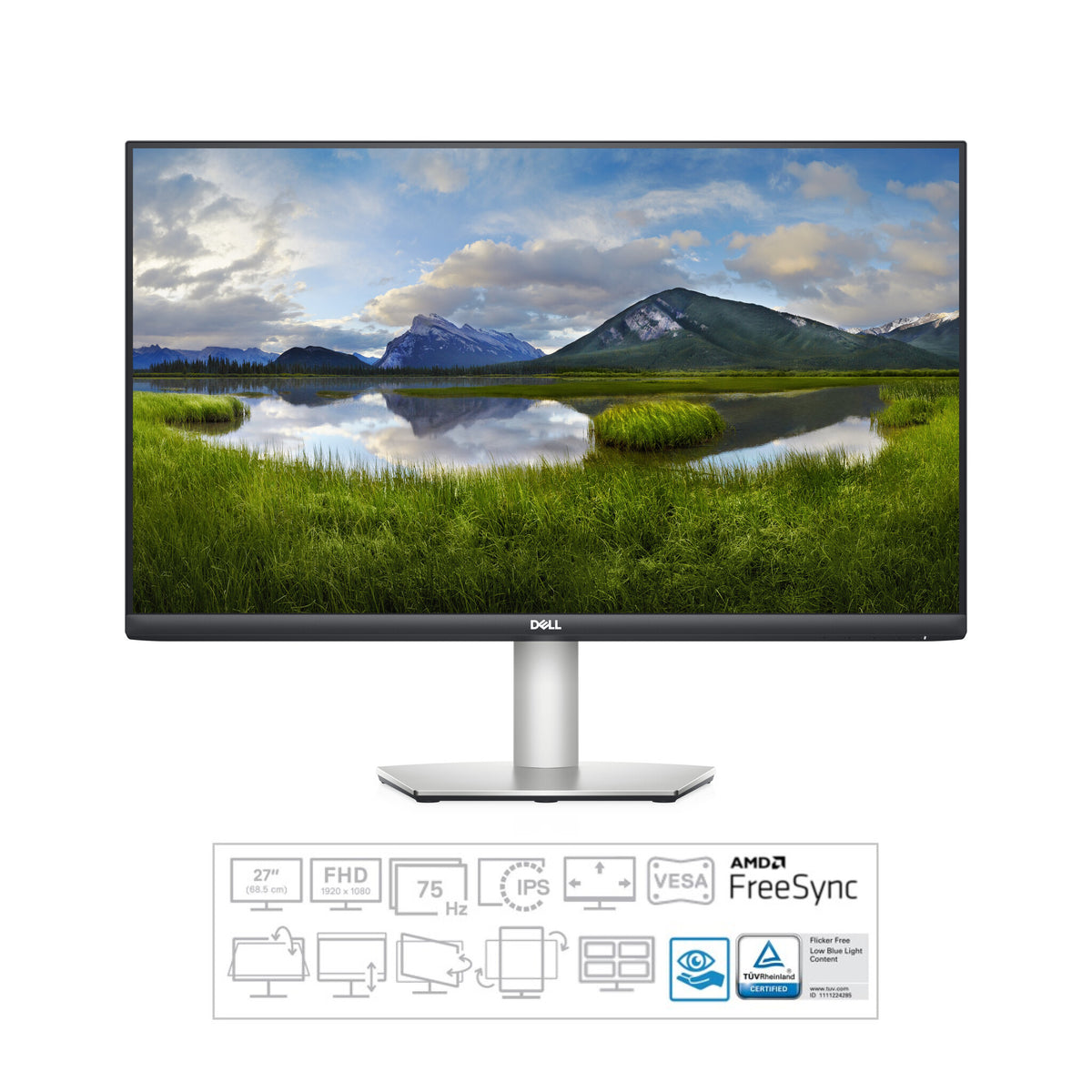 DELL S Series S2721HS - 68.6 cm (27&quot;) - 1920 x 1080 pixels Full HD LCD Monitor