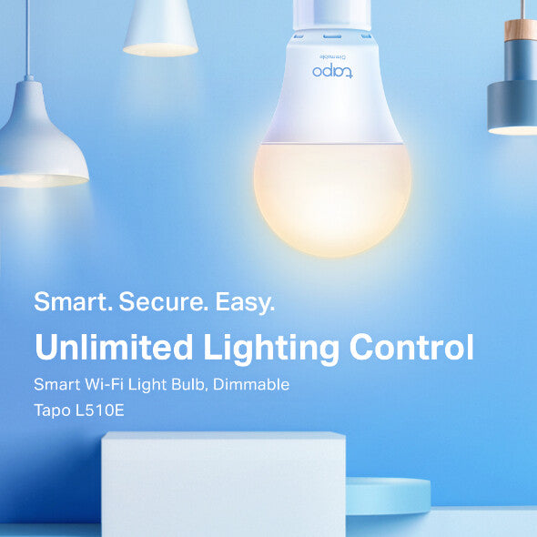 TP-Link Tapo Smart Wi-Fi Lightbulb - Dimmable - B22 (Pack of 2)