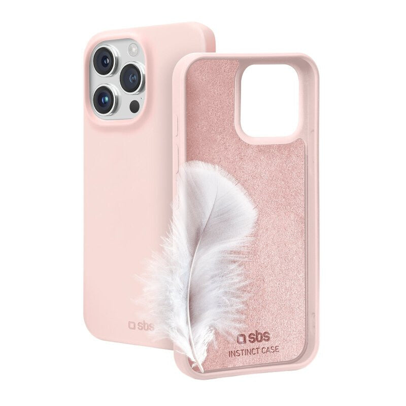 SBS Instinct mobile phone case for iPhone 15 Pro in Pink