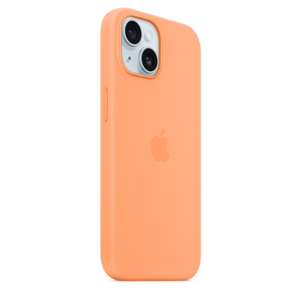 Apple mobile phone case for iPhone 15 in Orange Sorbet