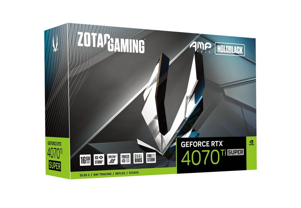 Zotac GAMING AMP HOLO - NVIDIA 16 GB GDDR6X GeForce RTX 4070 Ti SUPER graphics card