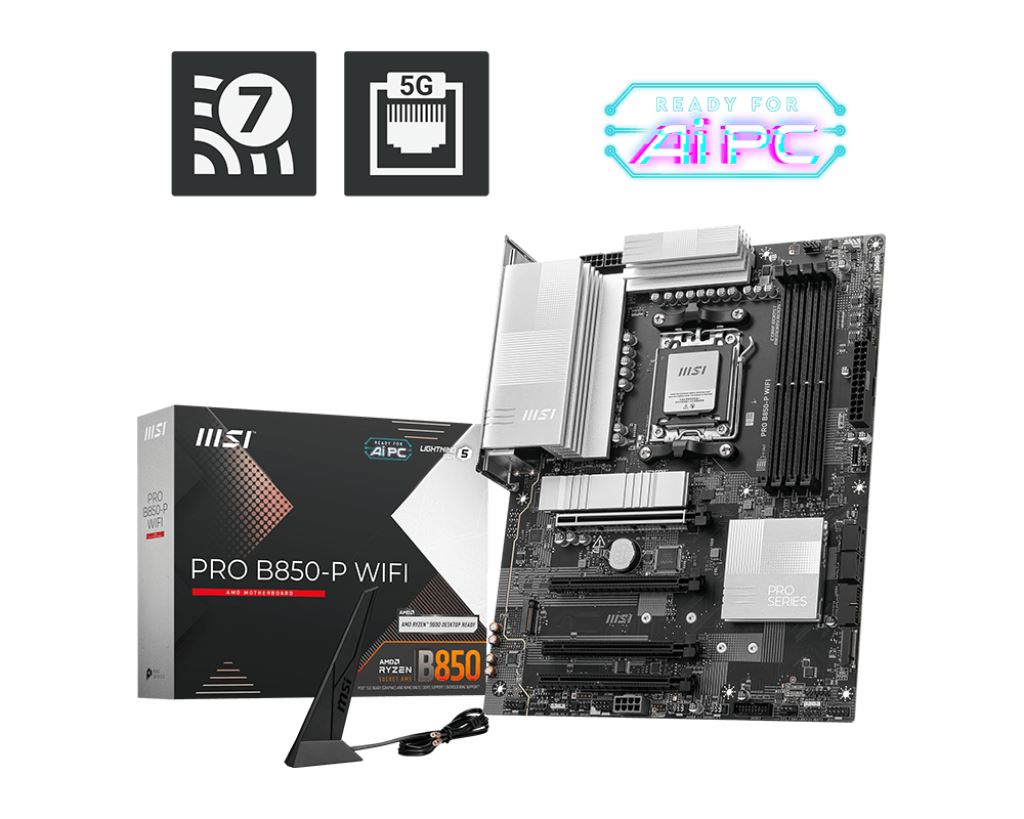 MSI PRO B850-P WIFI ATX motherboard - AMD B850 Socket AM5