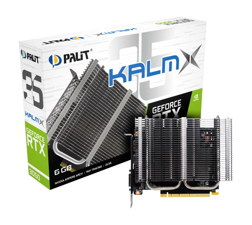 Palit KalmX - NVIDIA 6 GB GDDR6 GeForce RTX 3050 graphics card