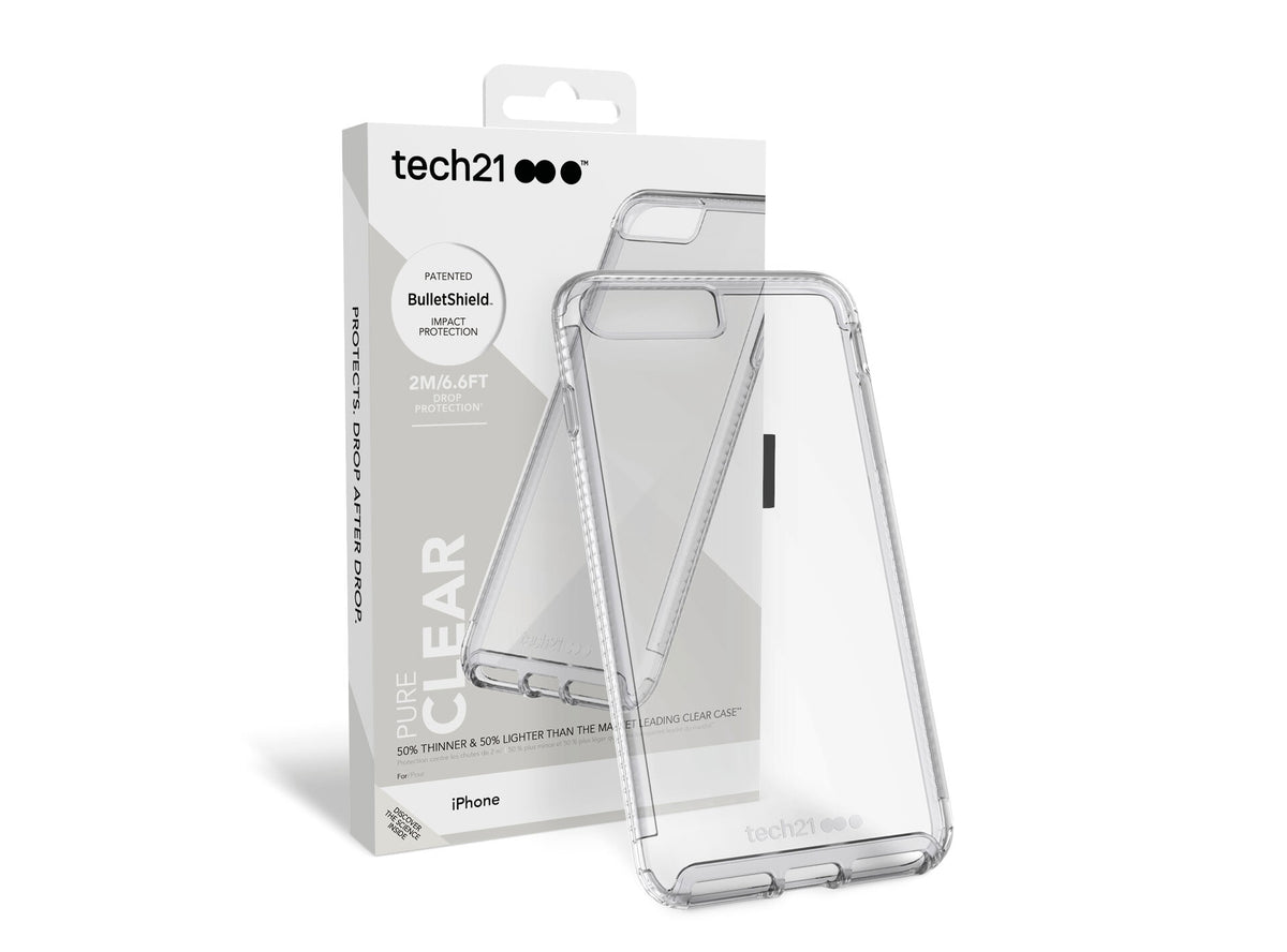 Tech21 Pure Clear for iPhone 8 Plus in Transparent