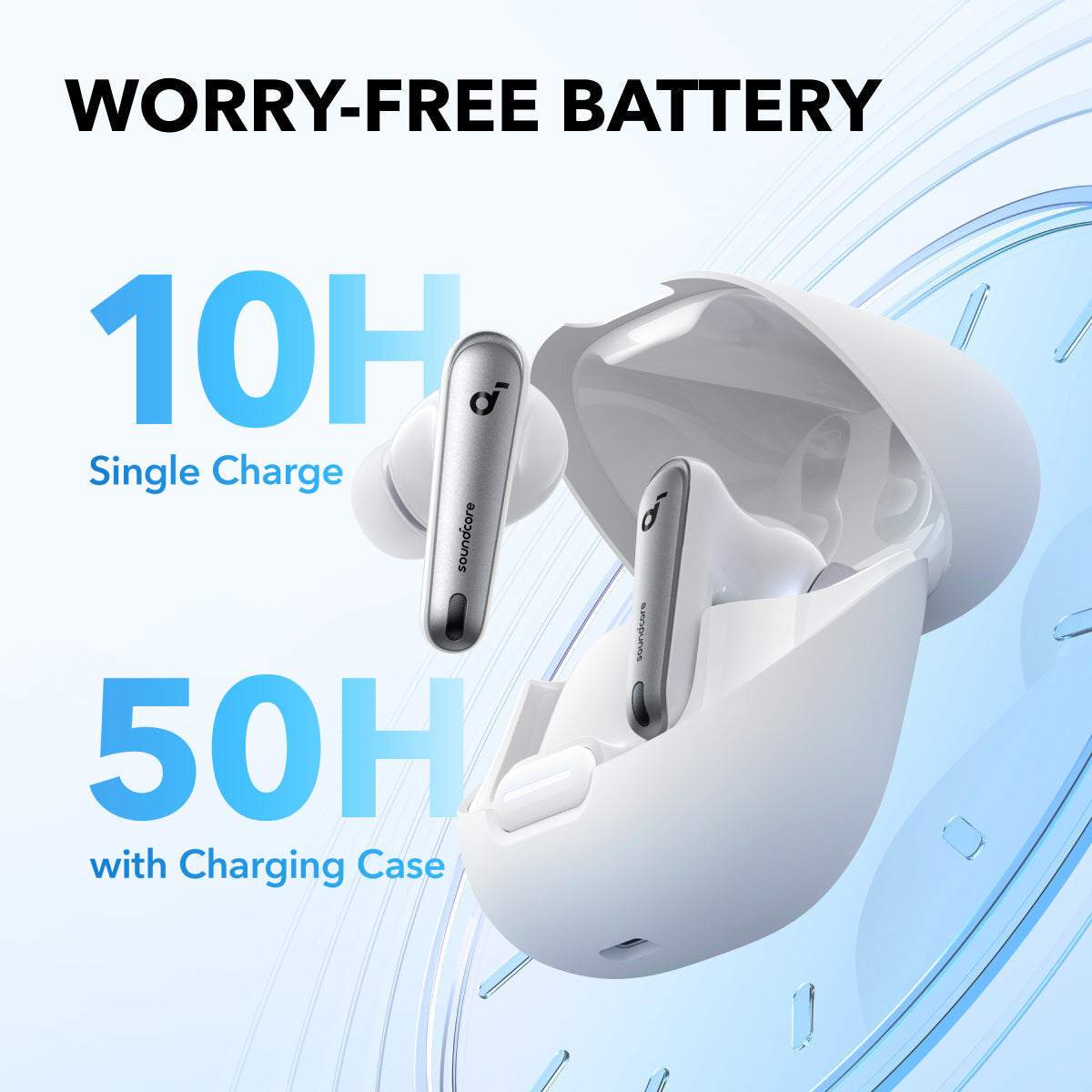 Anker Liberty 4 NC - Bluetooth Wireless In-ear Earbuds in White