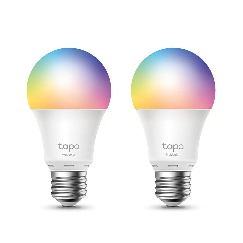 TP-Link Tapo Smart Wi-Fi Lightbulb - Multicolour - E27 (Pack of 2)