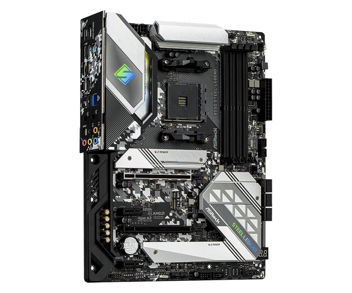 Asrock B550 Steel Legend ATX motherboard - AMD B550 Socket AM4