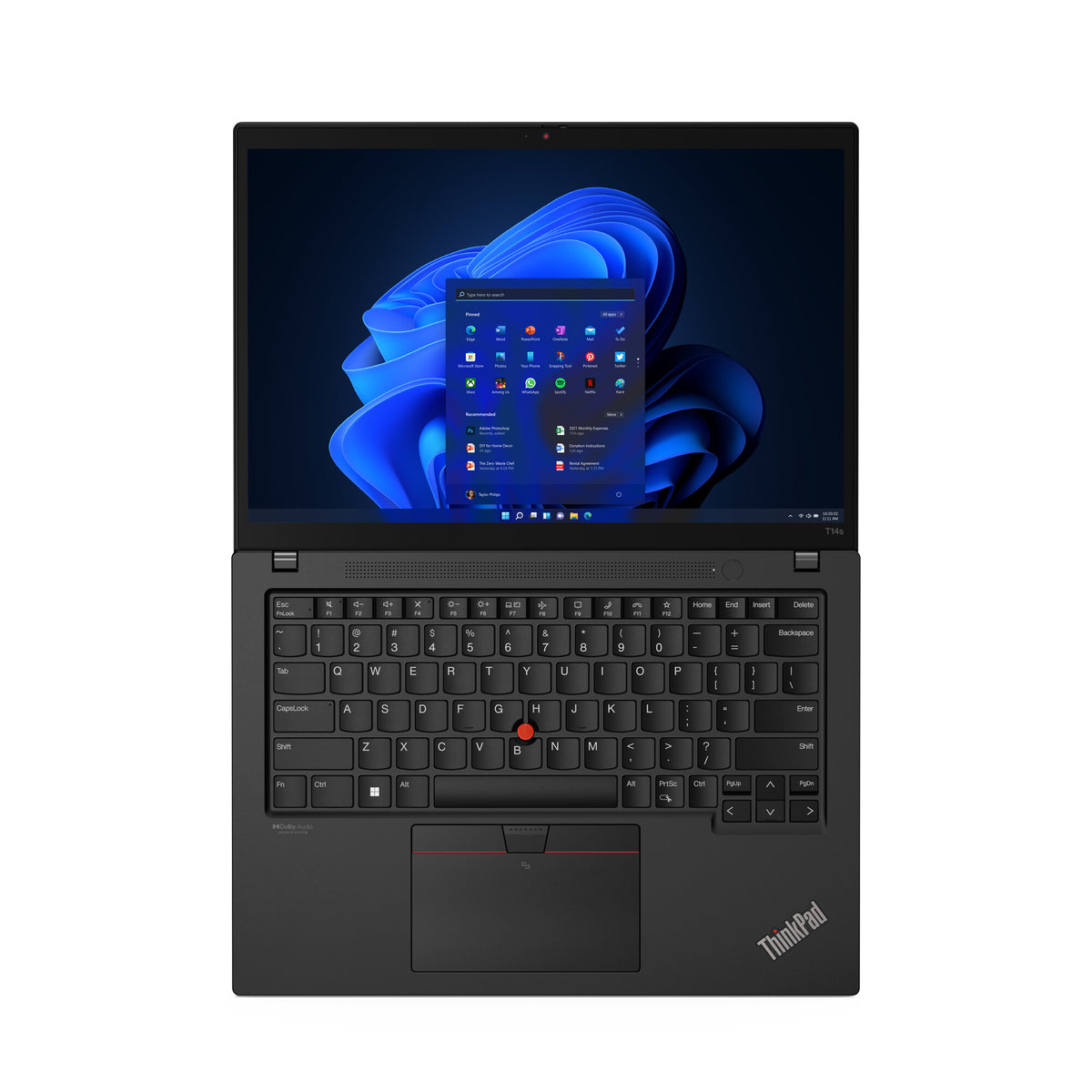 Lenovo ThinkPad T14s Gen 3 Laptop - 35.6 cm (14&quot;) - Intel® Core™ i7-1260P - 16 GB LPDDR5-SDRAM - 512 GB SSD - Wi-Fi 6E - Windows 11 Pro - Black