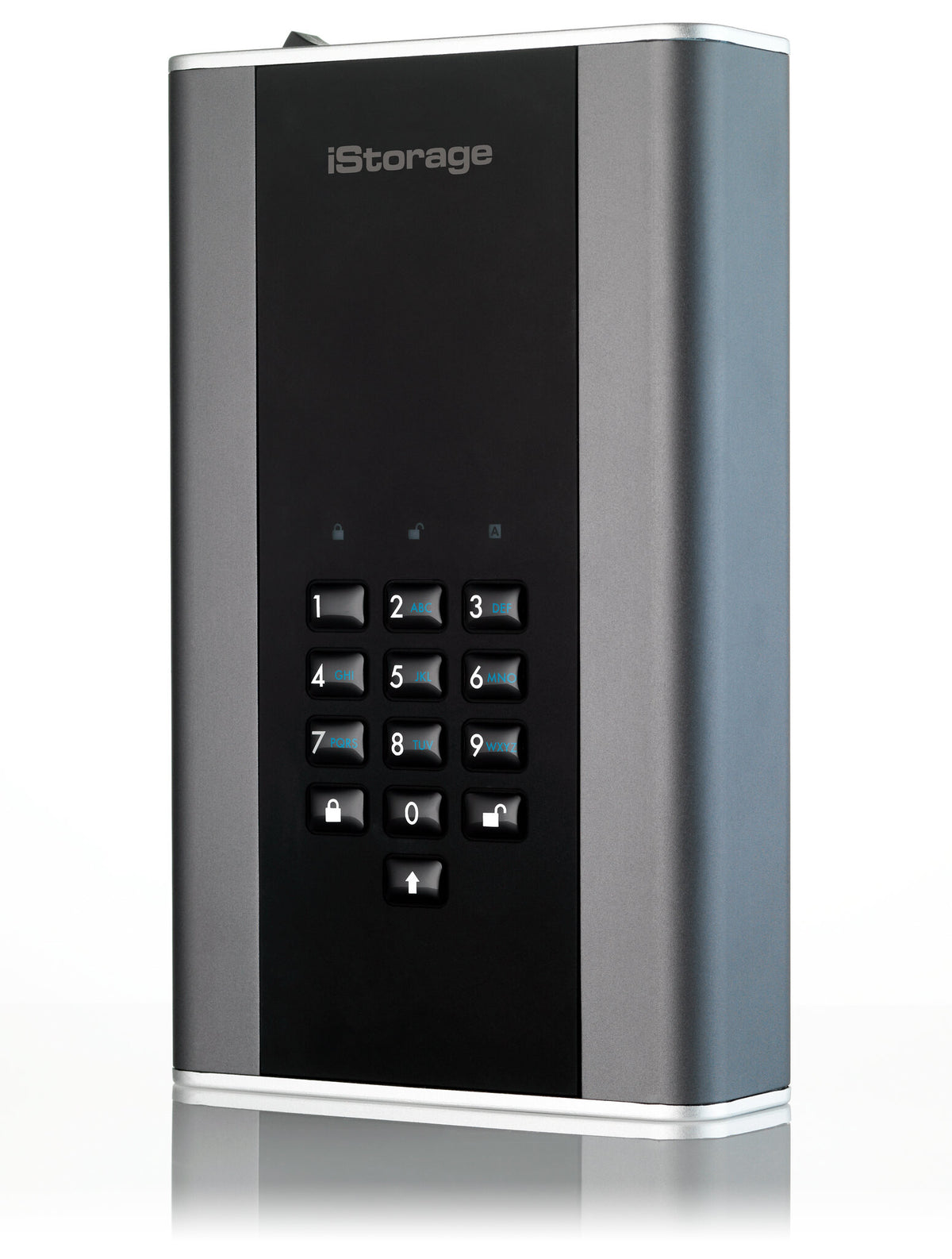 iStorage diskAshur DT2 - Secure Encrypted Desktop Hard Drive in Graphite - Password Protected - 4 TB