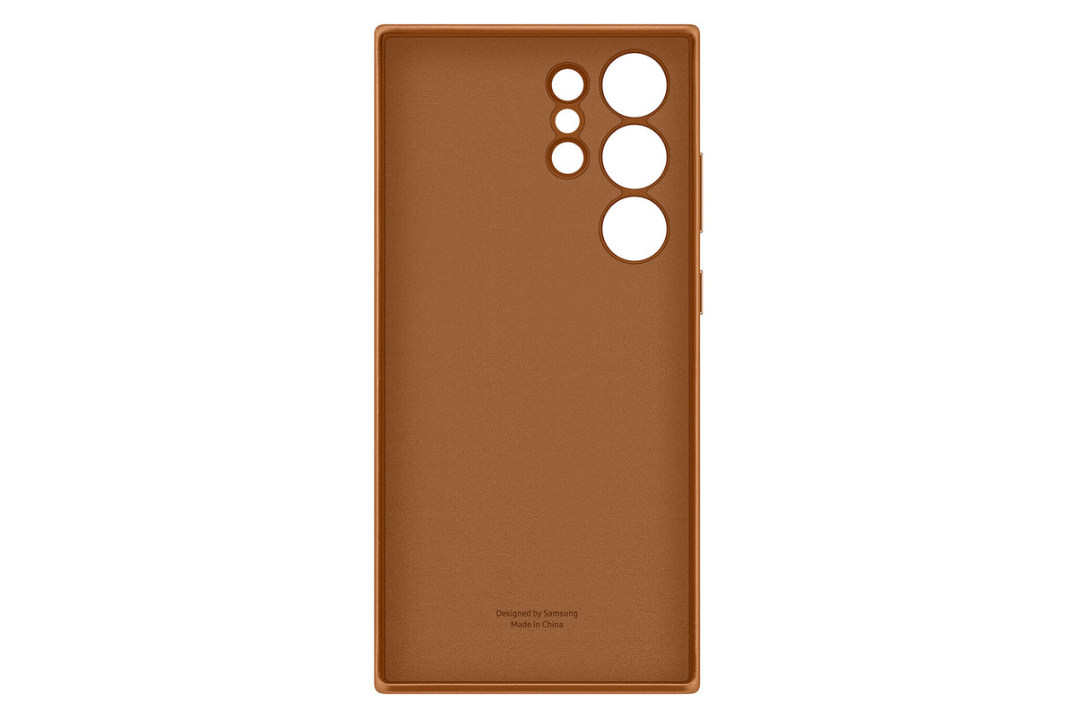 Samsung Leather Case for Galaxy S23 Ultra in Brown