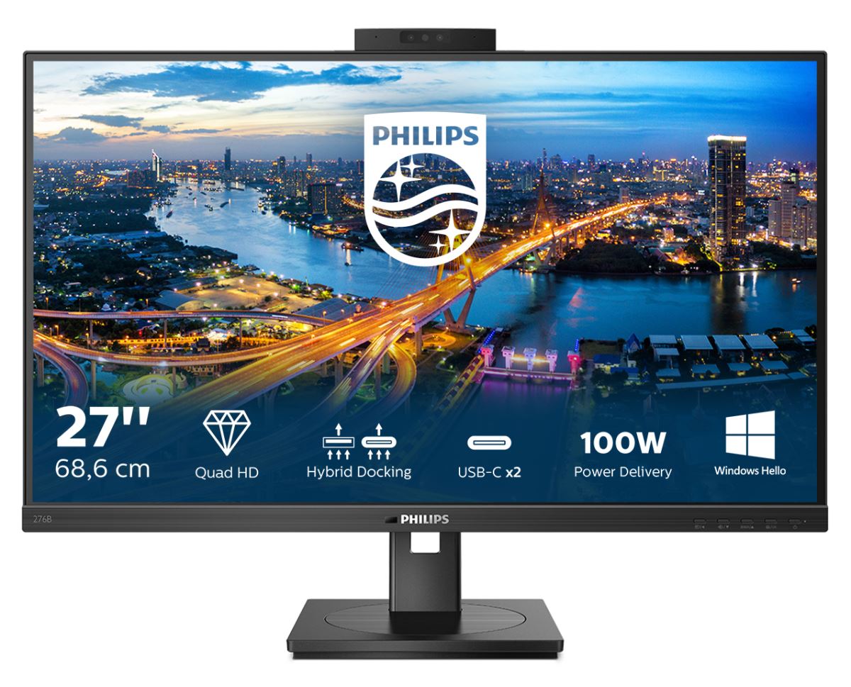 Philips B Line 276B1JH/00 Computer Monitor 68.6 cm (27&quot;) 2560 x 1440 pixels Quad HD LCD Black