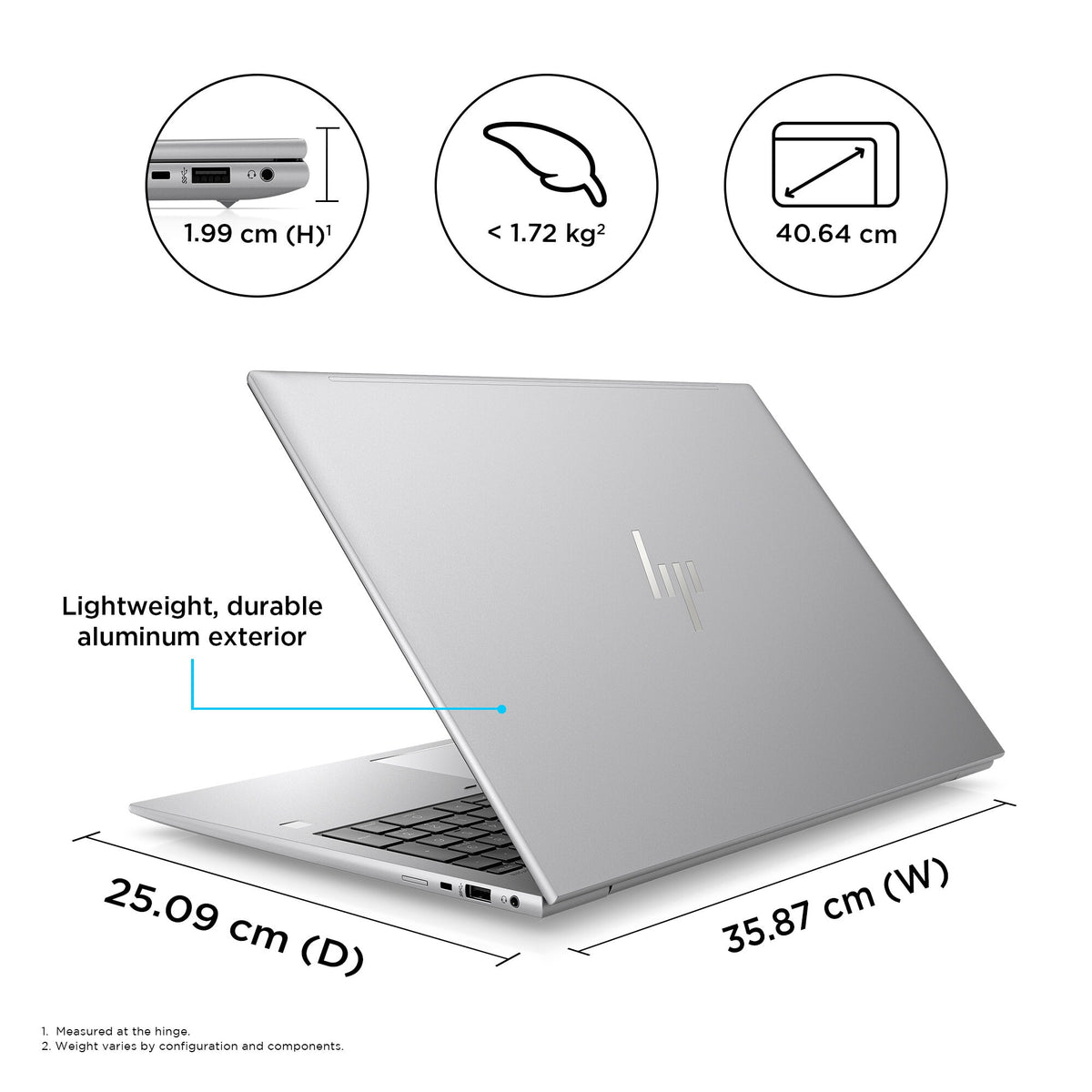 HP ZBook Firefly 16 G10 Laptop - 40.6 cm (16&quot;) - Intel® Core™ i7-1355U - 16 GB DDR5-SDRAM - 512 GB SSD - NVIDIA RTX A500 - Wi-Fi 6E - Windows 11 Pro - Silver