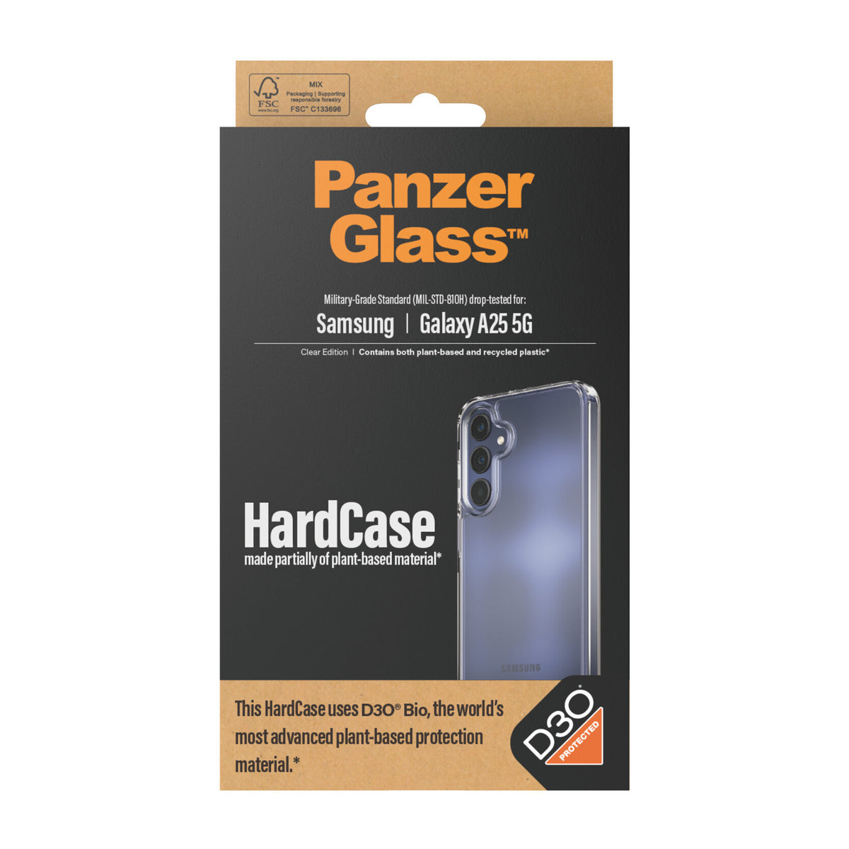 PanzerGlass ® HardCase with D3O for Galaxy A25 (5G) in Transparent
