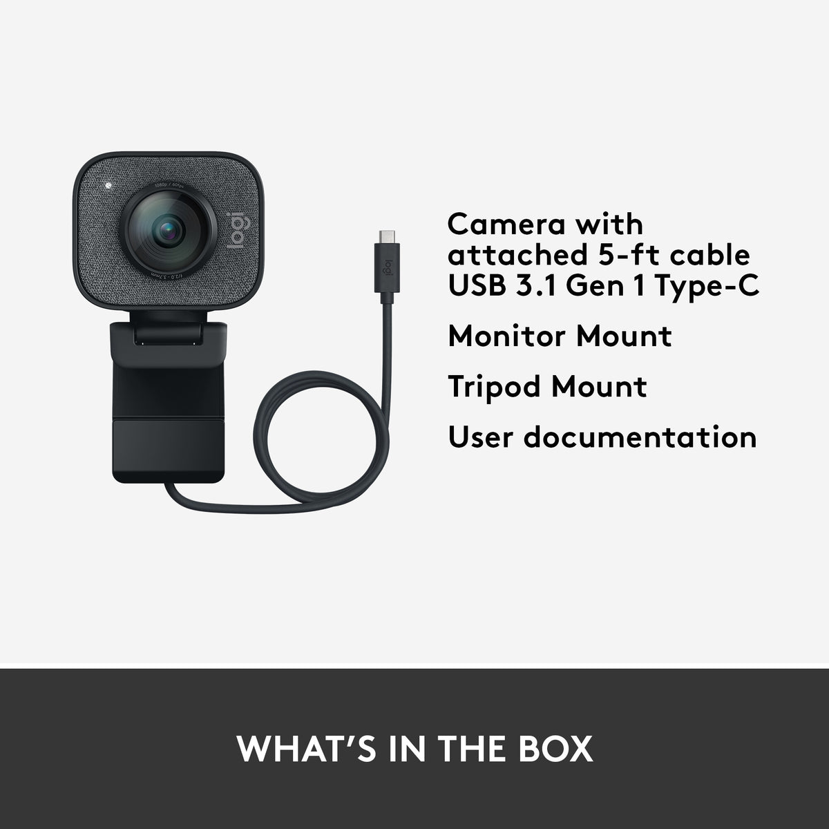 Logitech StreamCam - 1080p Full HD webcam