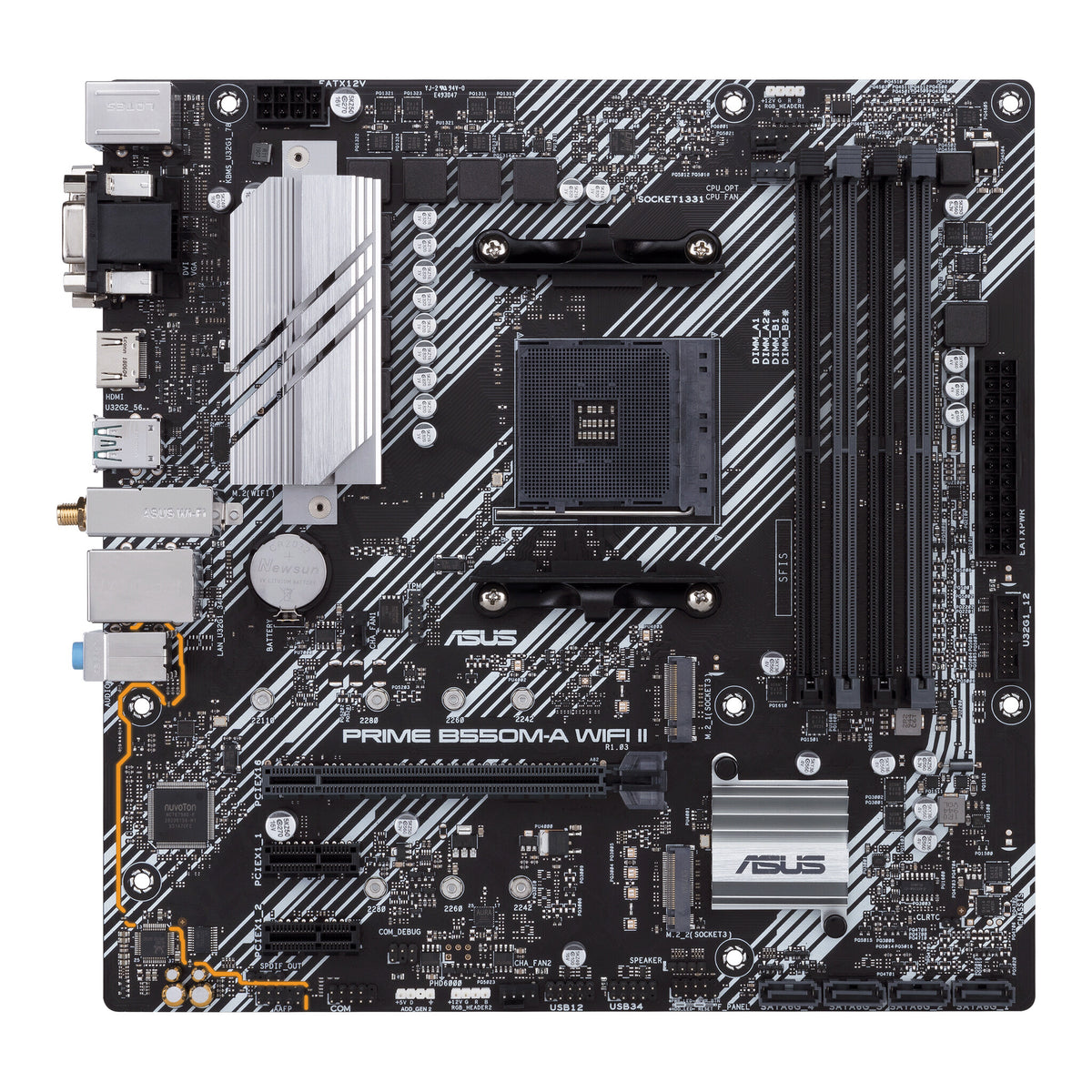 ASUS PRIME B550M-A WIFI II micro ATX motherboard - AMD B550 Socket AM4