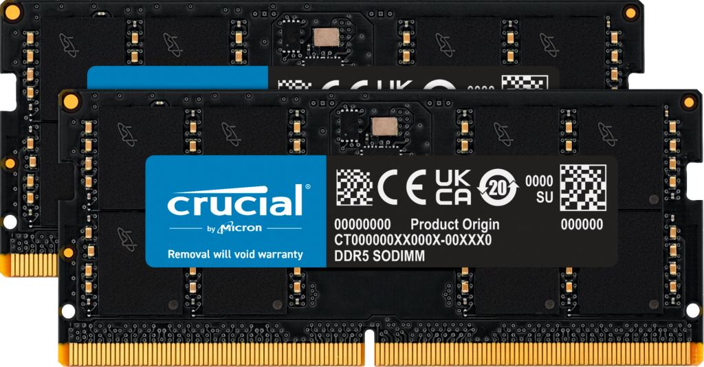 Crucial CT2K32G56C46S5 memory module 64 GB 2 x 32 GB DDR5 5600 MHz