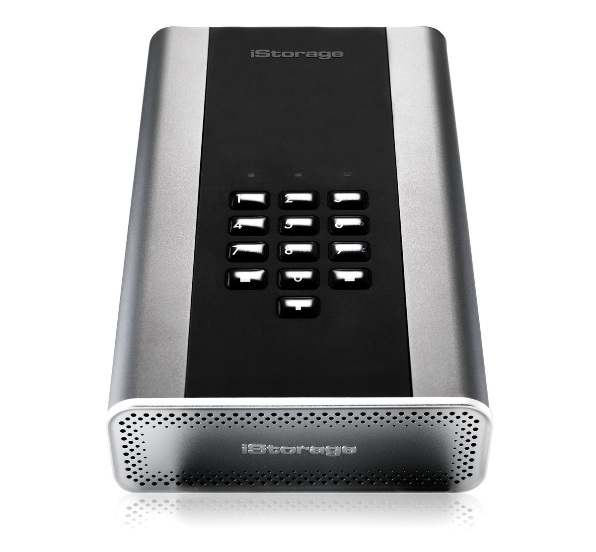 iStorage diskAshur DT2 - Secure Encrypted Desktop Hard Drive in Graphite - Password Protected - 4 TB