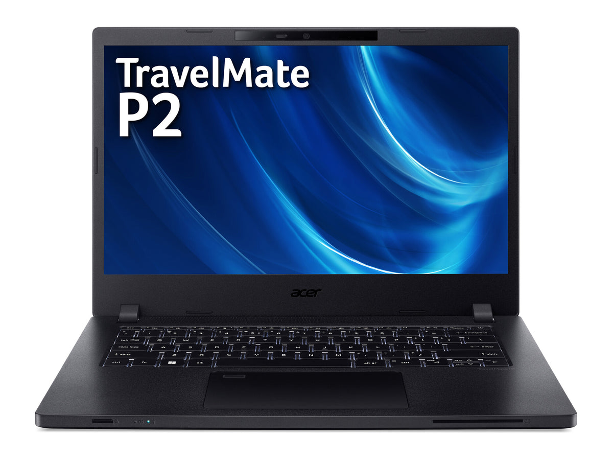 Acer TravelMate P2 Laptop - 35.6 cm (14&quot;) - Intel® Core™ i3-1215U - 8 GB DDR4-SDRAM - 256 GB SSD - Wi-Fi 6 - Windows 11 Pro - Black