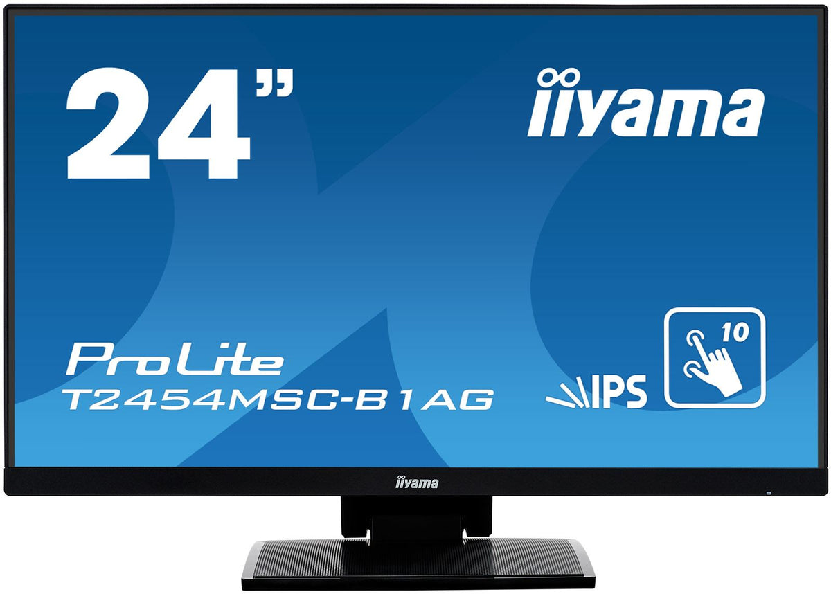 iiyama ProLite T2454MSC-B1AG Computer Monitor 60.5 cm (23.8&quot;) 1920 x 1080 pixels Full HD LED Touchscreen Multi-user Black