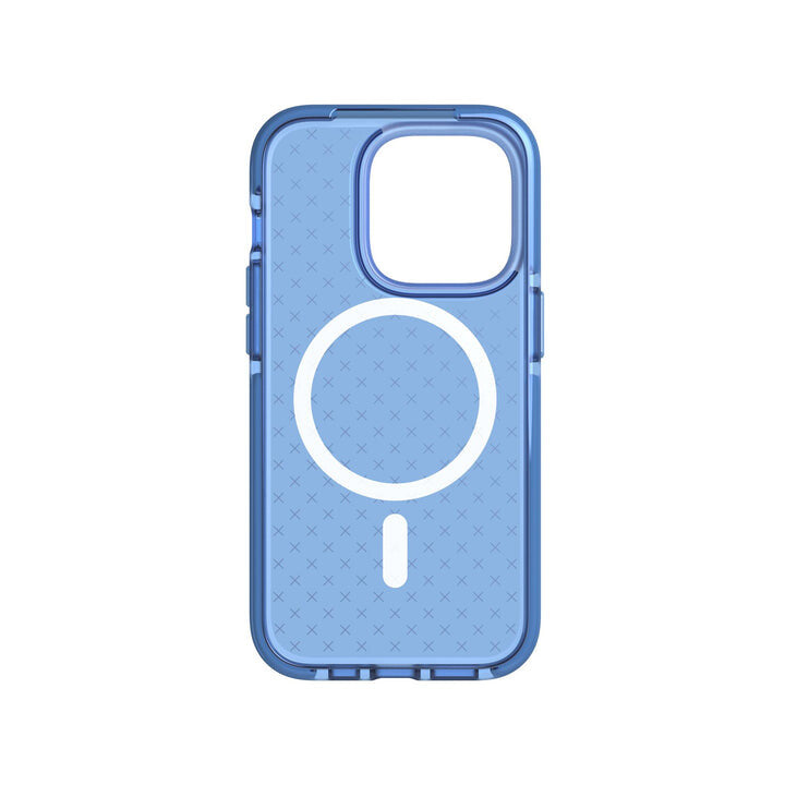 Tech21 Evo Check with MagSafe for iPhone 14 Pro in Tranquil Blue