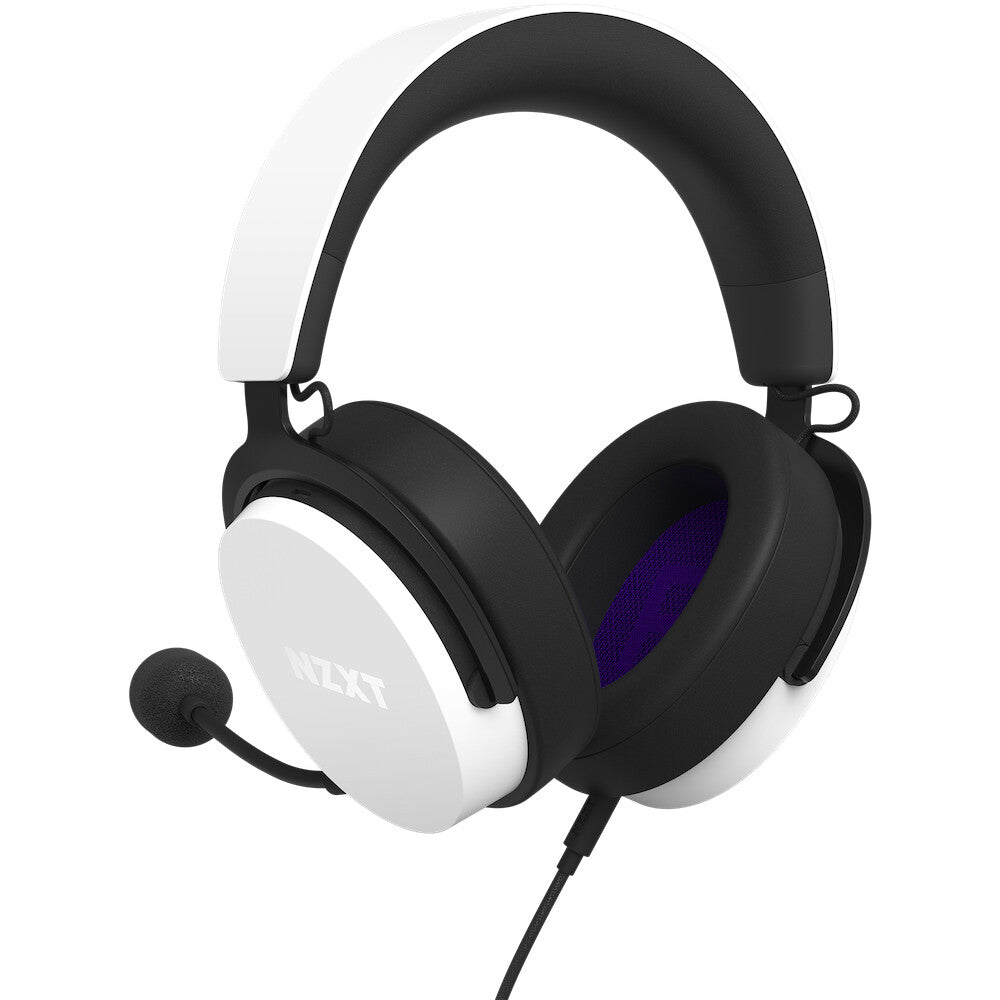 NZXT Relay - Hi-Res Certified Wired PC Gaming Headset in White