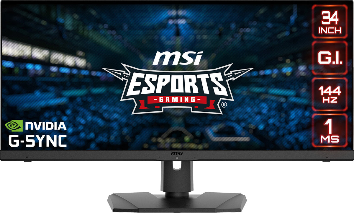 MSI Optix MPG341QR - 86.4 cm (34&quot;) - 3440 x 1440 pixels UltraWide Quad HD LCD Monitor