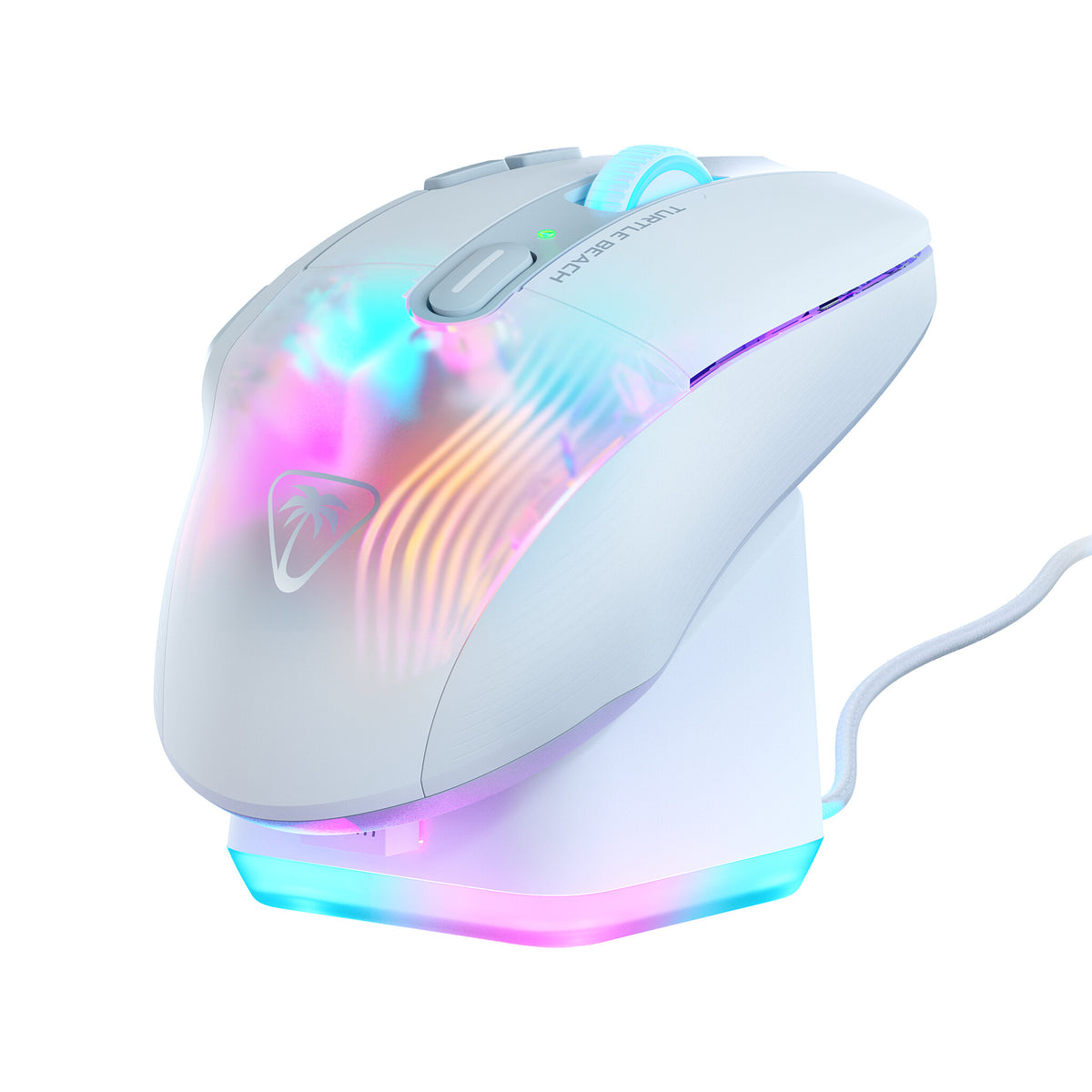 Turtle Beach Kone XP Air - RF Wireless + Bluetooth Optical Gaming Mouse in White - 19,000 DPI