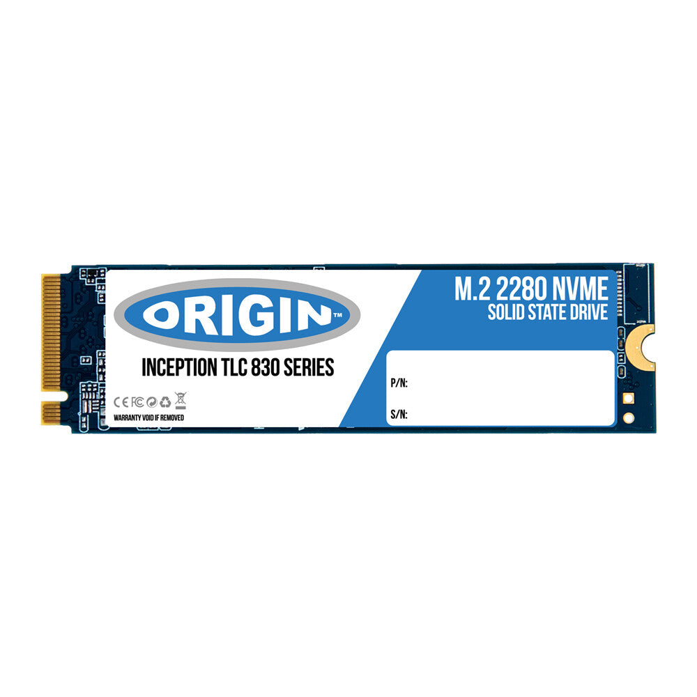 Origin Storage Inception TLC830 Pro Series -  PCIe 3.0 NVMe 3D TLC M.2 SSD - 256 GB