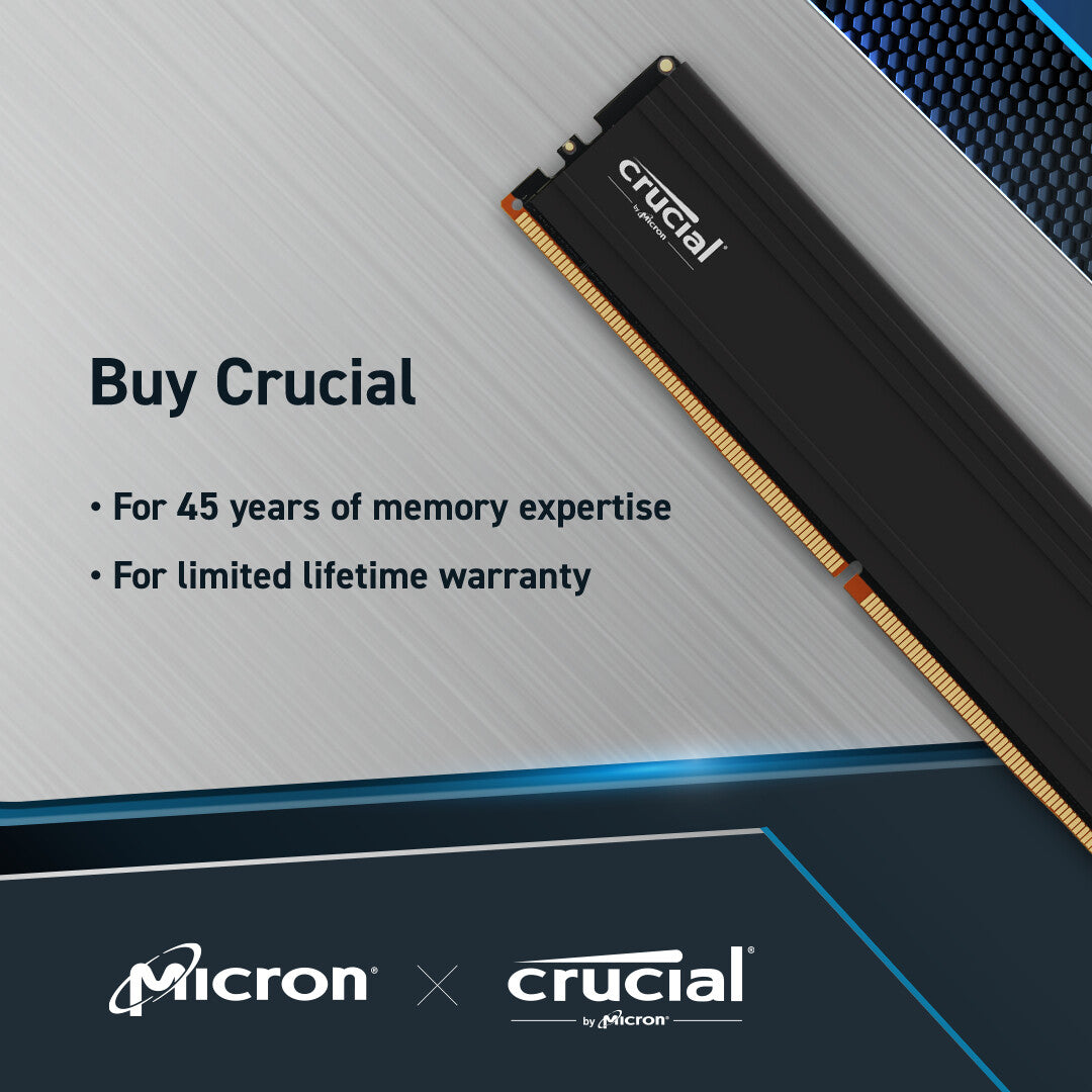 Crucial Pro - 32 GB 2 x 16 GB DDR5 6000 MHz memory module