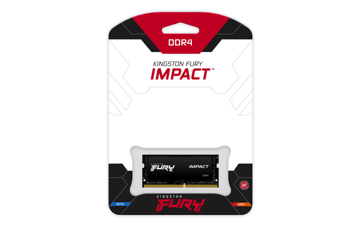 Kingston Technology FURY Impact - 16 GB 1 x 16 GB 2666MT/s DDR4 SO-DIMM memory module