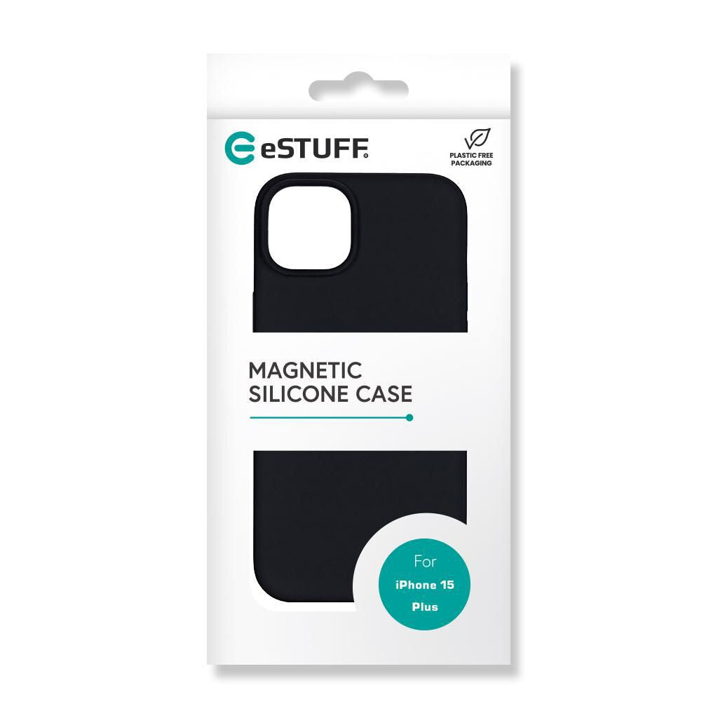 eSTUFF INFINITE ROME mobile phone case with MagSafe for iPhone 15 Plus in Black