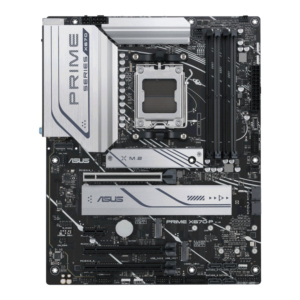 ASUS PRIME X670-P-CSM ATX motherboard - AMD X670 Socket AM5
