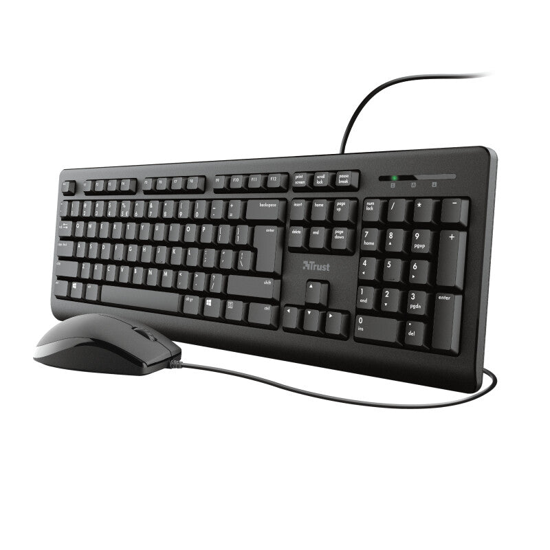 Trust Primo keyboard Mouse included USB QWERTY English Black