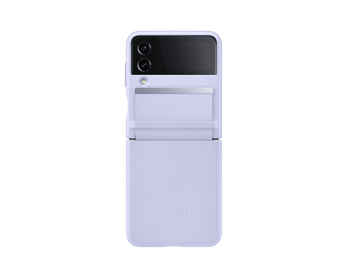 Samsung Flap Leather Cover for Galaxy Z Flip4 in Purple