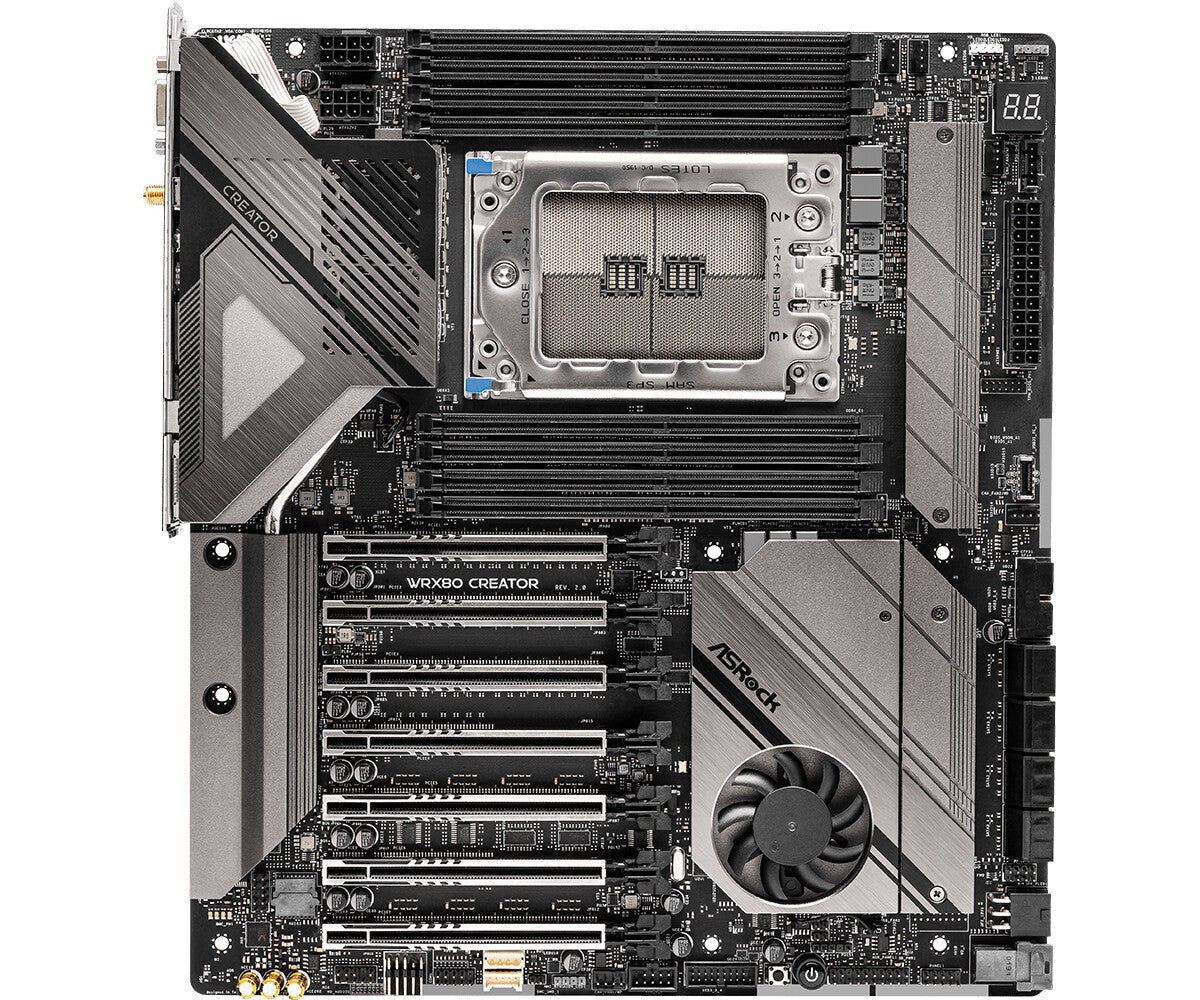 Asrock WRX80 CREATOR R2.0 Extended ATX motherboard - AMD WRX80 Socket sWRX8