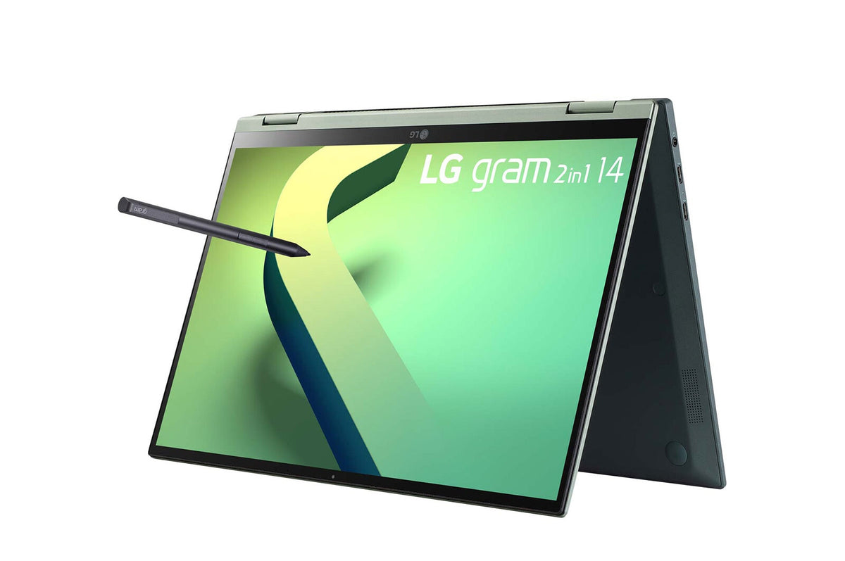 LG Gram 14T90Q Hybrid (2-in-1) - 35.6 cm (14&quot;) - Touchscreen - Intel® Core™ i7-1260P - 16 GB LPDDR5-SDRAM - 1 TB SSD - Wi-Fi 6E - Windows 11 Home - Green