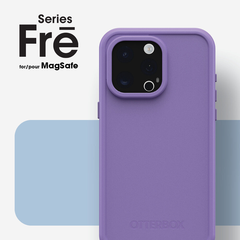 OtterBox Frē Series for iPhone 15 Pro Max in Rule of Plum (Purple)