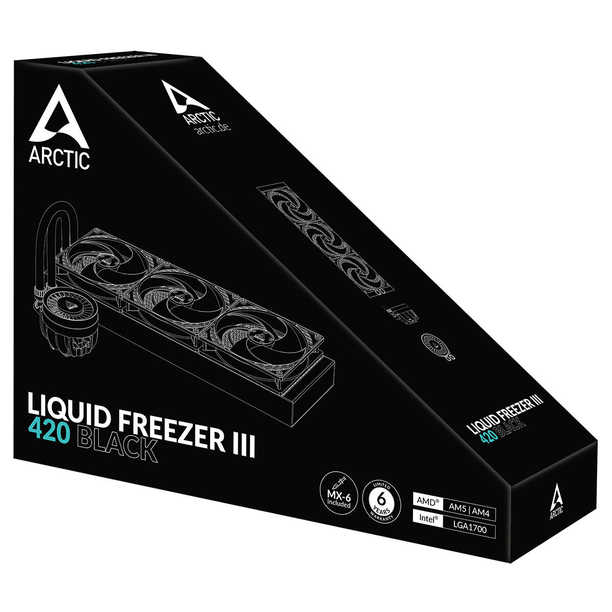 ARCTIC Liquid Freezer III 420 - All-in-one Liquid CPU Cooler in Black - 420mm