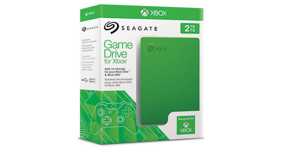 Seagate Game Drive - External HDD in Black / Green - 2 TB