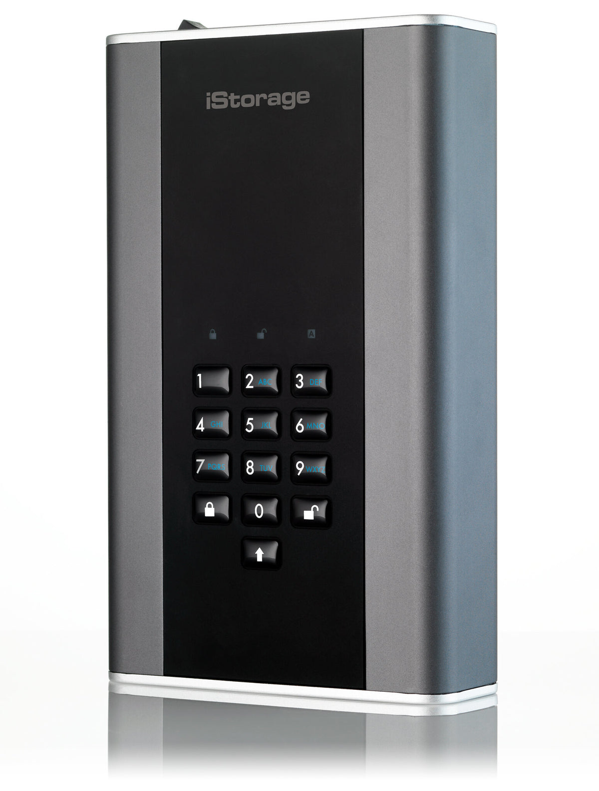 iStorage diskAshur DT2 - Secure Encrypted Desktop Hard Drive in Graphite - Password Protected - 20 TB