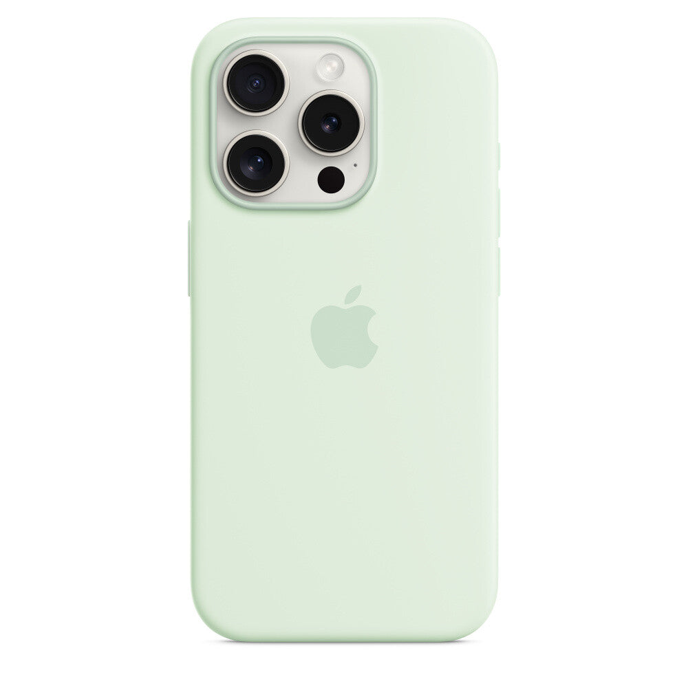 Apple MWNL3ZM/A - Silicone Case with MagSafe for iPhone 15 Pro in Soft Mint