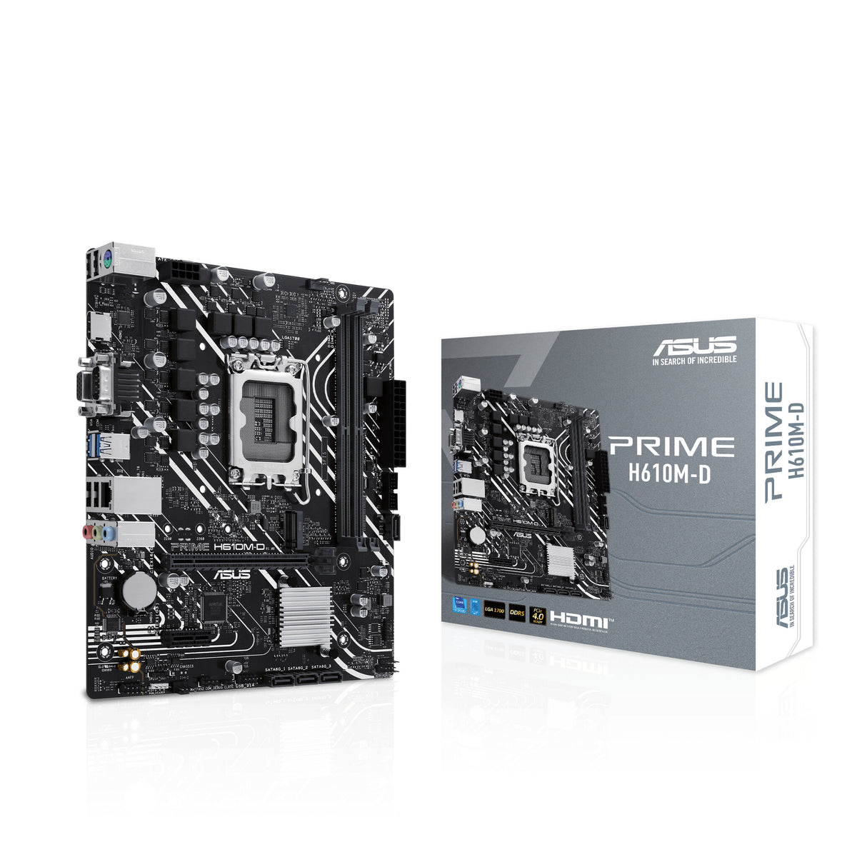 ASUS PRIME H610M-D micro ATX motherboard - Intel H610 LGA 1700