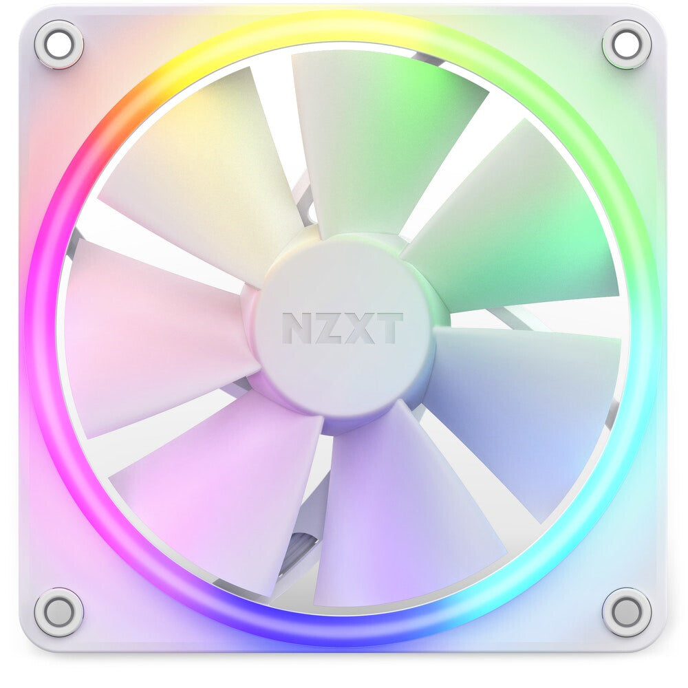 NZXT F120 RGB - Computer Case Fan in White - 120mm