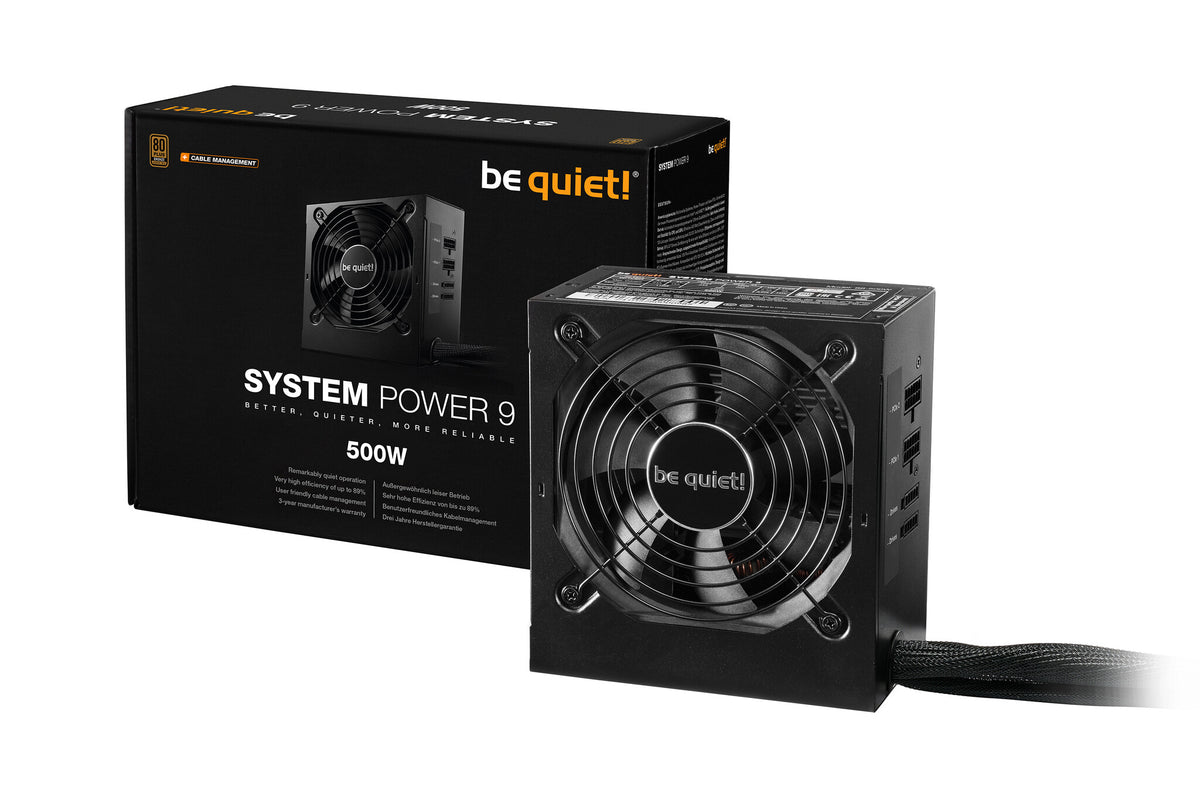 be quiet! System Power 9 - 500W 80+ Bronze Semi-Modular Power Supply Unit