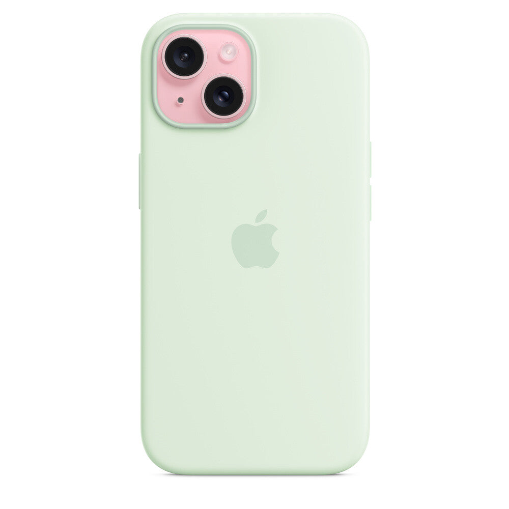 Apple MWNC3ZM/A - Silicone Case with MagSafe for iPhone 15 in Soft Mint