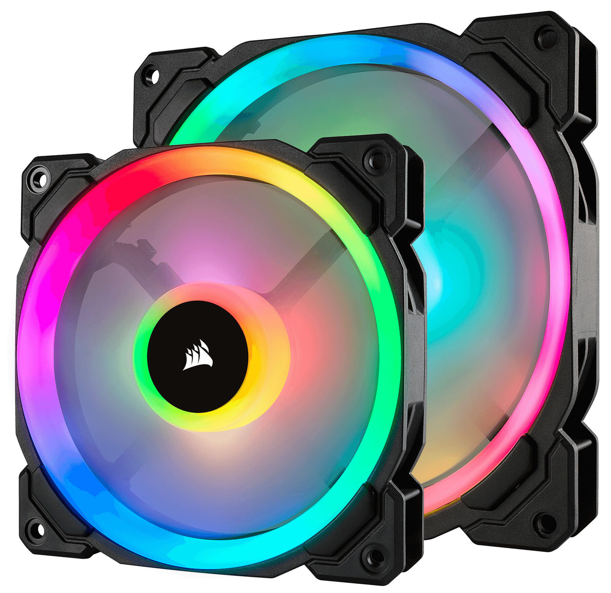 Corsair LL120 RGB - Computer Case Fan in Black / White - 120mm (Pack of 3)