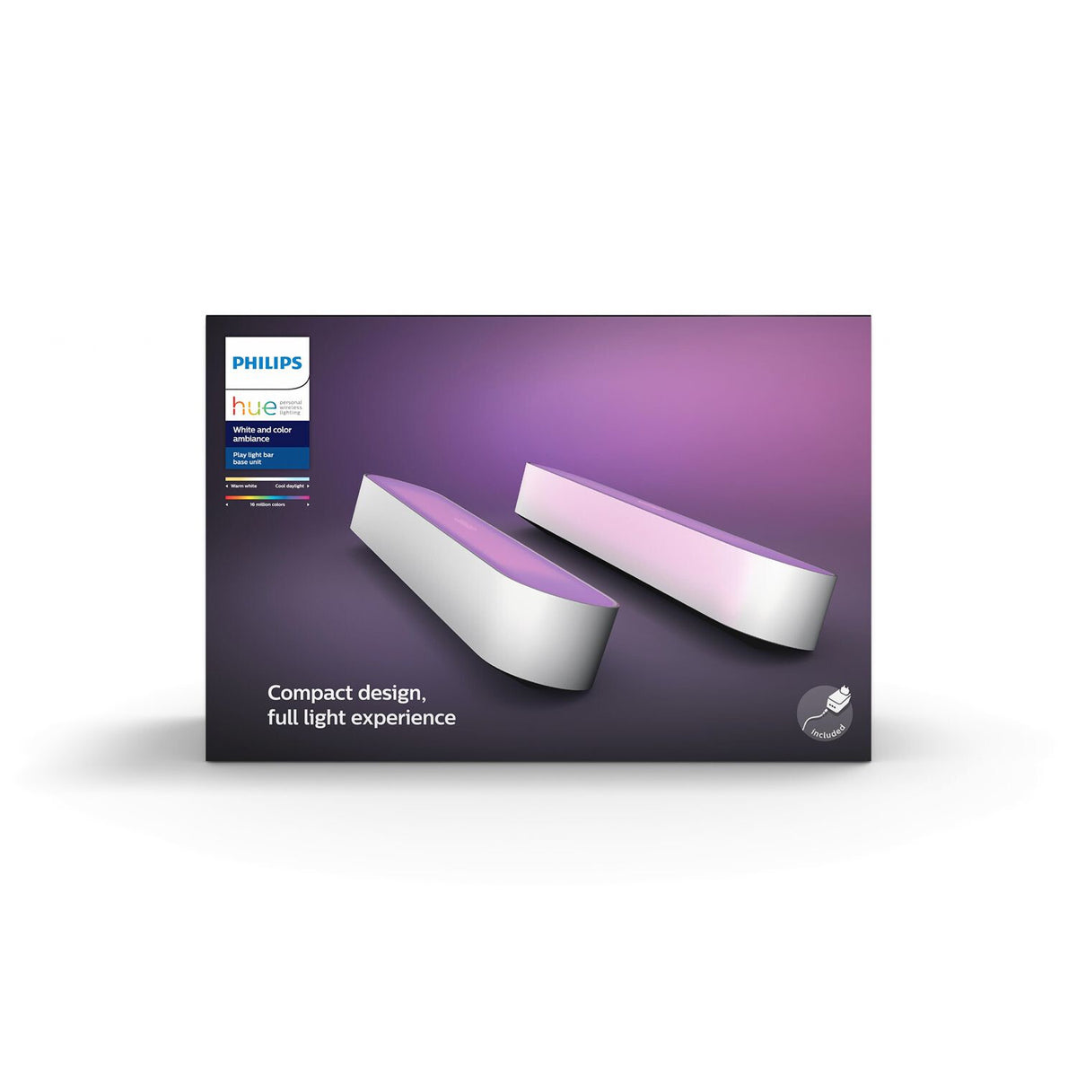 Philips Hue Play light bar in White - White and colour ambience (Pack of 2)