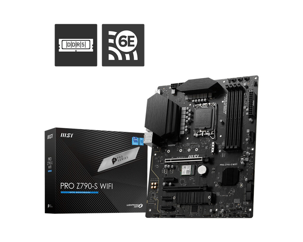 MSI PRO Z790-S WIFI ATX motherboard - Intel Z790 LGA 1700